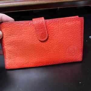Vintage Pierre Cardin Red Leather Women's checkbook Wallet